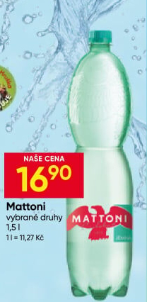 Přírodní voda Mattoni