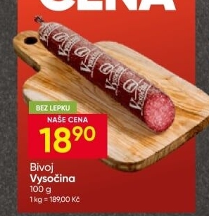 Salám Vysočina Bivoj