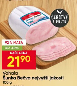 Šunka Bečva nejvyšší jakosti Váhala