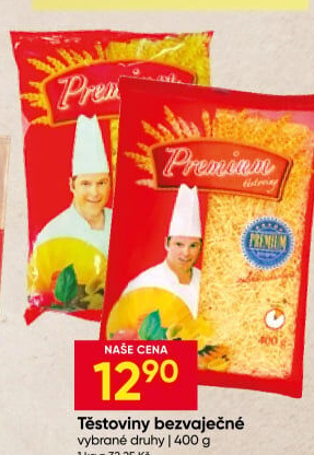 Těstoviny bezvaječné Premium Japavo