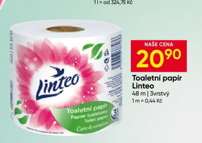 Toaletní papír 3vrstvý Linteo