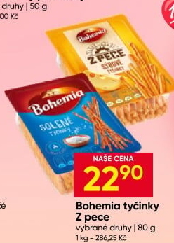 Tyčinky Z pece Bohemia Chips