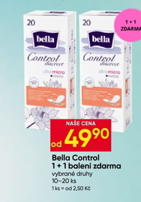 Vložky urologické Control Discreet Bella