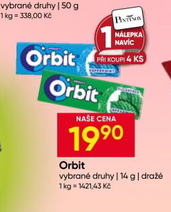 Žvýkačky Orbit