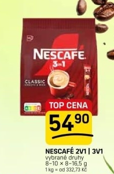Instantní káva porcovaná 2v1 Nescafé