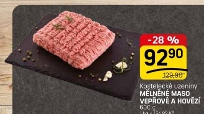 Mělněné maso mix Kostelecké uzeniny