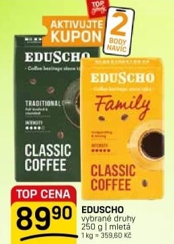 Mleté kávy Eduscho