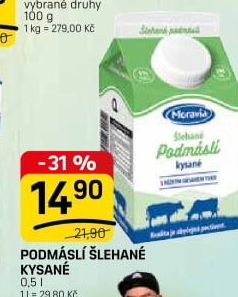 Nápoj podmáslí šlehané kysané Moravia