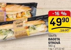 Obložená bageta Lahůdky Vavřík