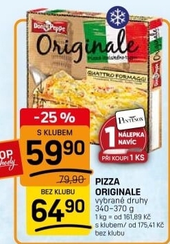 Pizza mražená Originale Don Peppe
