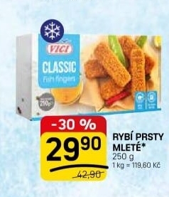 Rybí prsty mražené Vici