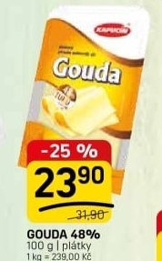Sýr Gouda 48% Kapucín