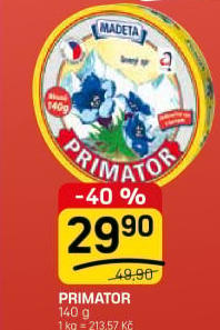 Sýr tavený Primátor Madeta