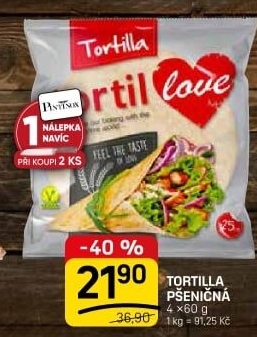 Tortilla pšeničná TortilLOVE