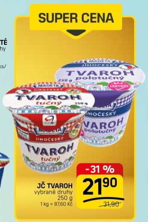 Tvaroh Jihočeský Madeta