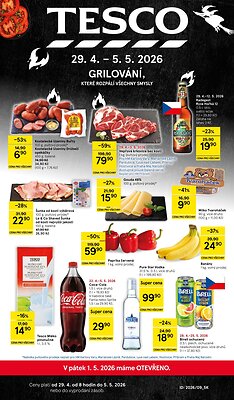 akční leták Tesco 29.4.2026-5.5.2026