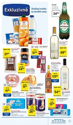 akční leták Tesco 29.4.2026-5.5.2026