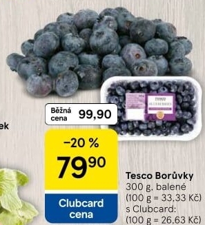 Borůvky Tesco