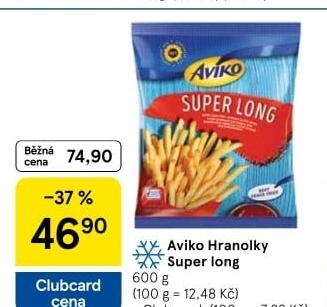 Hranolky mražené Super Long Aviko