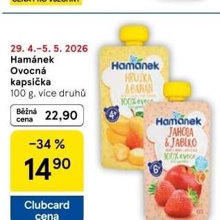 Kapsička ovocná Hamánek