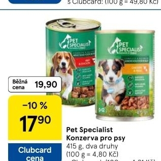 Konzerva pro psy Pet Specialist