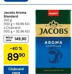 Mletá káva Jacobs Aroma Standard