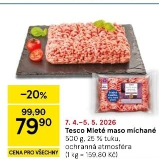 Mleté maso mix Tesco