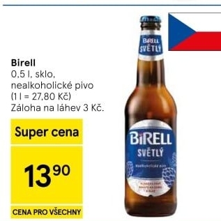 Nealkoholické pivo Birell