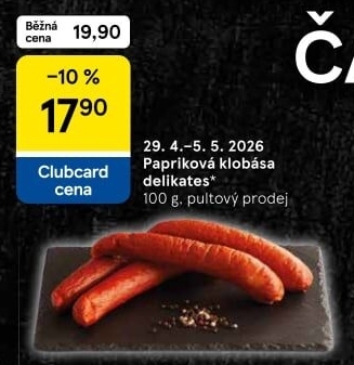 Papriková klobása delikates