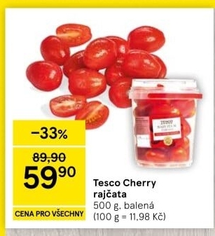 Rajčata cherry Tesco