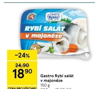 Salát rybí v majonéze Rybex