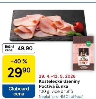 Šunka poctivá Kostelecké uzeniny