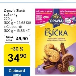 Sušenky Zlaté Opavia