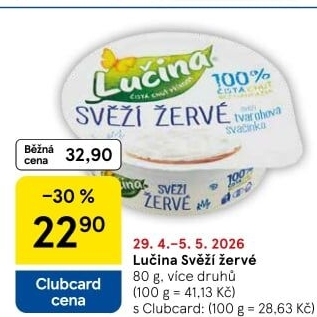 Svěží žervé Creamy Lučina