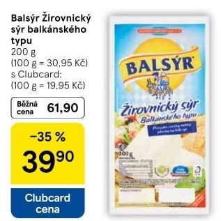 Sýr Balsýr Mlékárna Žirovnice