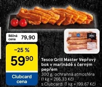 Vepřový bok marinovaný Grill Master Tesco