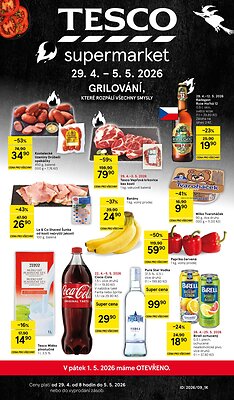 akční leták Tesco 29.4.2026-5.5.2026