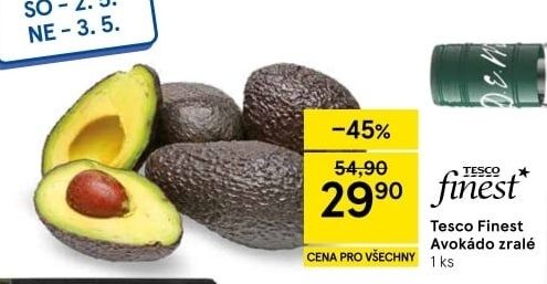 Avokádo Tesco Finest