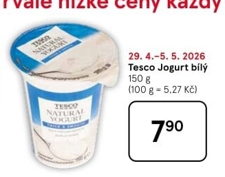 Bílý jogurt Tesco
