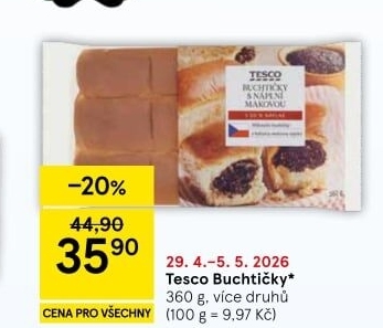 Buchtičky české Tesco