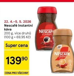 Instantní kávy Nescafé