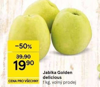 Jablka Golden Delicious