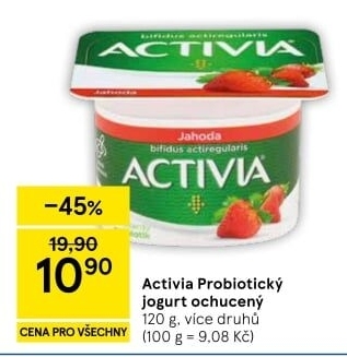 Jogurt ochucený Activia Danone