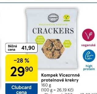 Krekry proteinové Kompek
