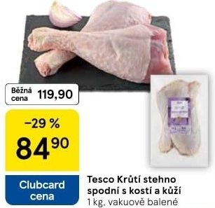 Krůtí stehna Tesco
