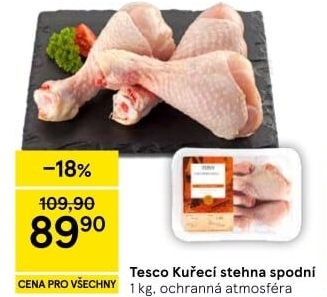 Kuřecí stehna Tesco