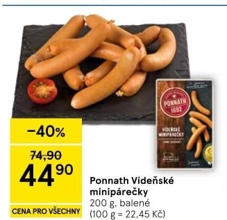 Minipárečky vídeňské Ponnath