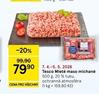 Mleté maso mix Tesco