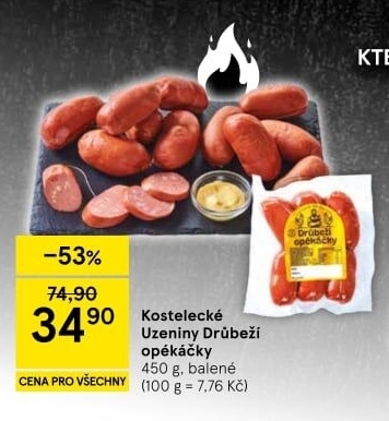 Opékačky drůbeží Kostelecké uzeniny