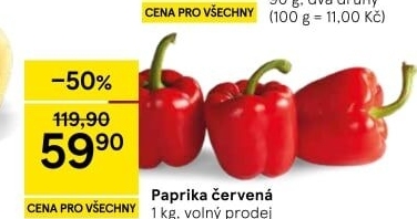 Paprika červená